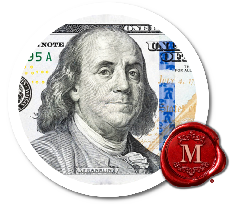BOM money circleshadow waxseal